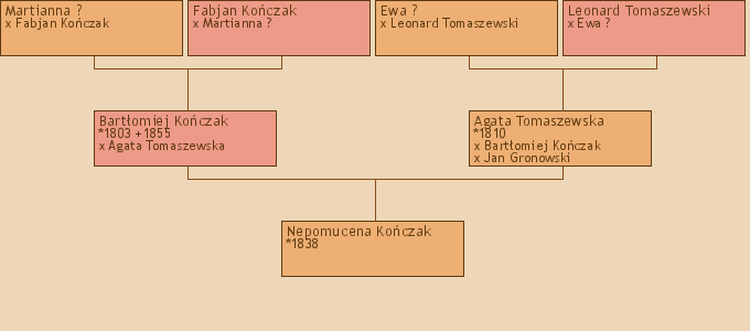 Wywd przodkw - Nepomucena Koczak