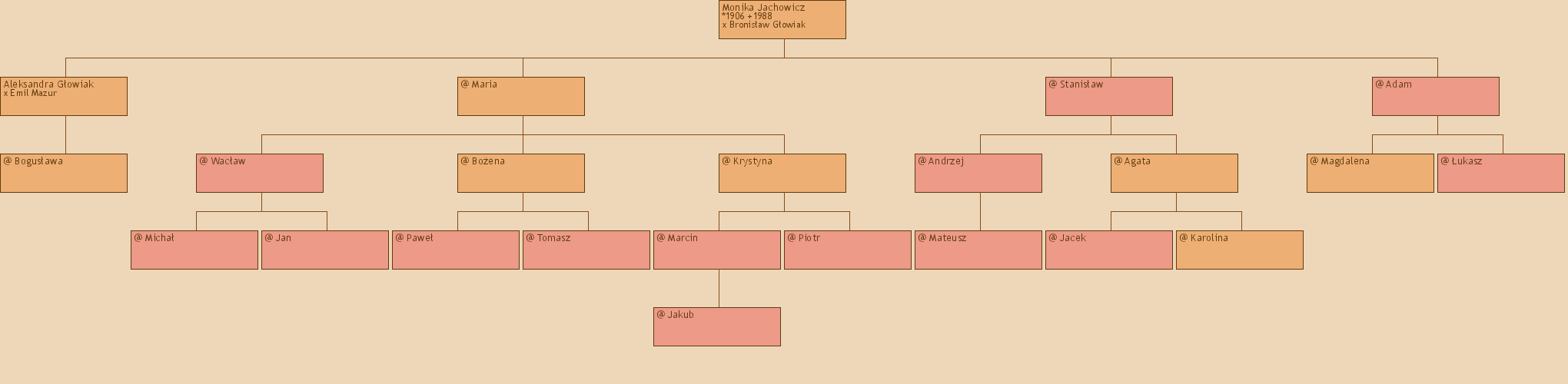 Drzewo genealogiczne - Monika Jachowicz