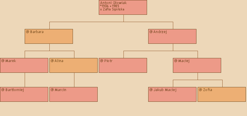 Drzewo genealogiczne - Antoni Gowiak