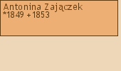 Drzewo genealogiczne - Antonina Zajczek