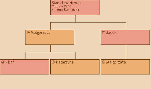 Drzewo genealogiczne - Stanisaw Nowak