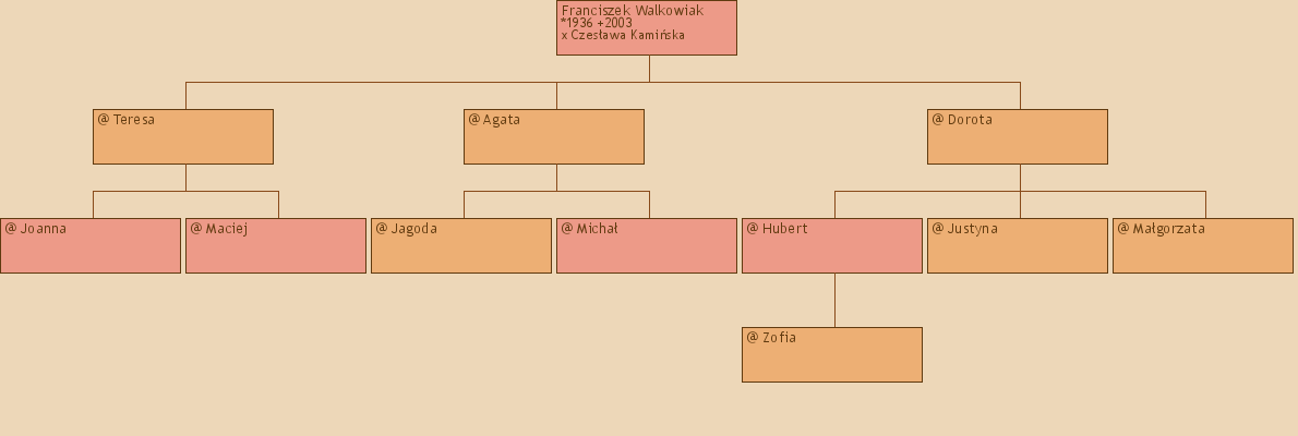 Drzewo genealogiczne - Franciszek Walkowiak